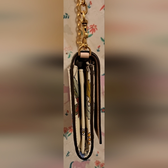 NWOT Tory Burch Robinson White Floral Saffiano Leather Boho Crossbody Purse Bag - Picture 7 of 16